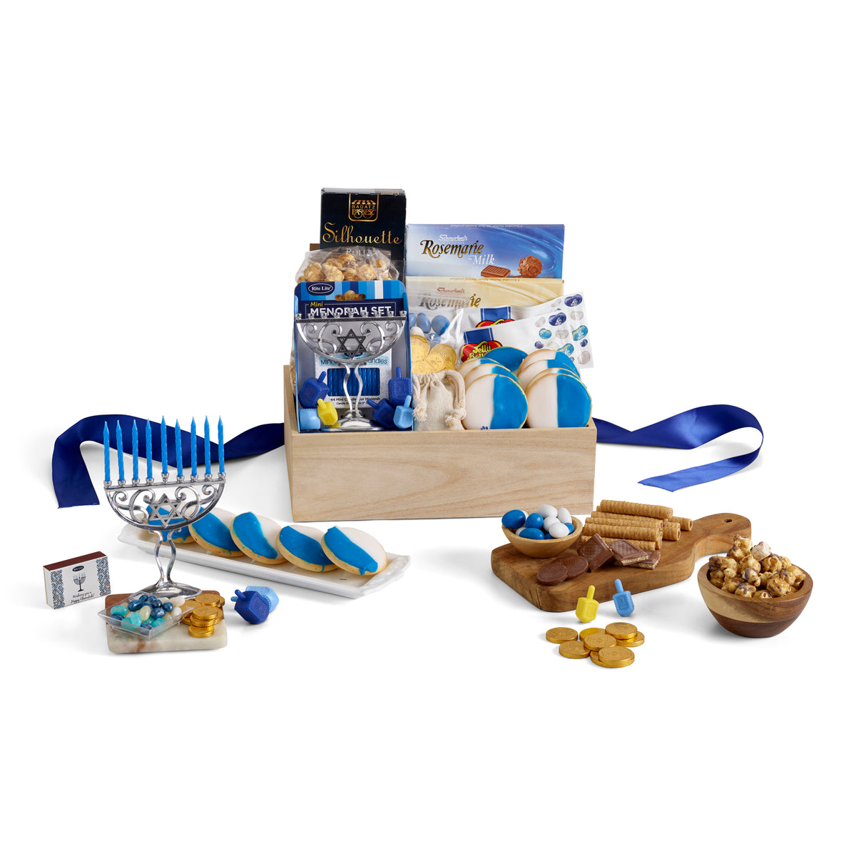 Hanukkah Celebrations Crate Gift Kosher Kosher Gift Baskets
