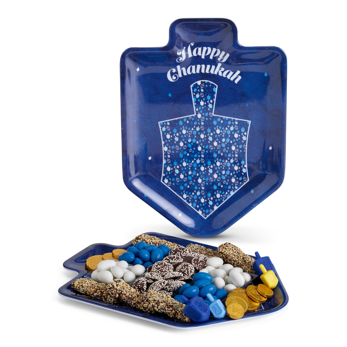 Hanukkah Chocolate Dreidel Platter Gift Kosher
