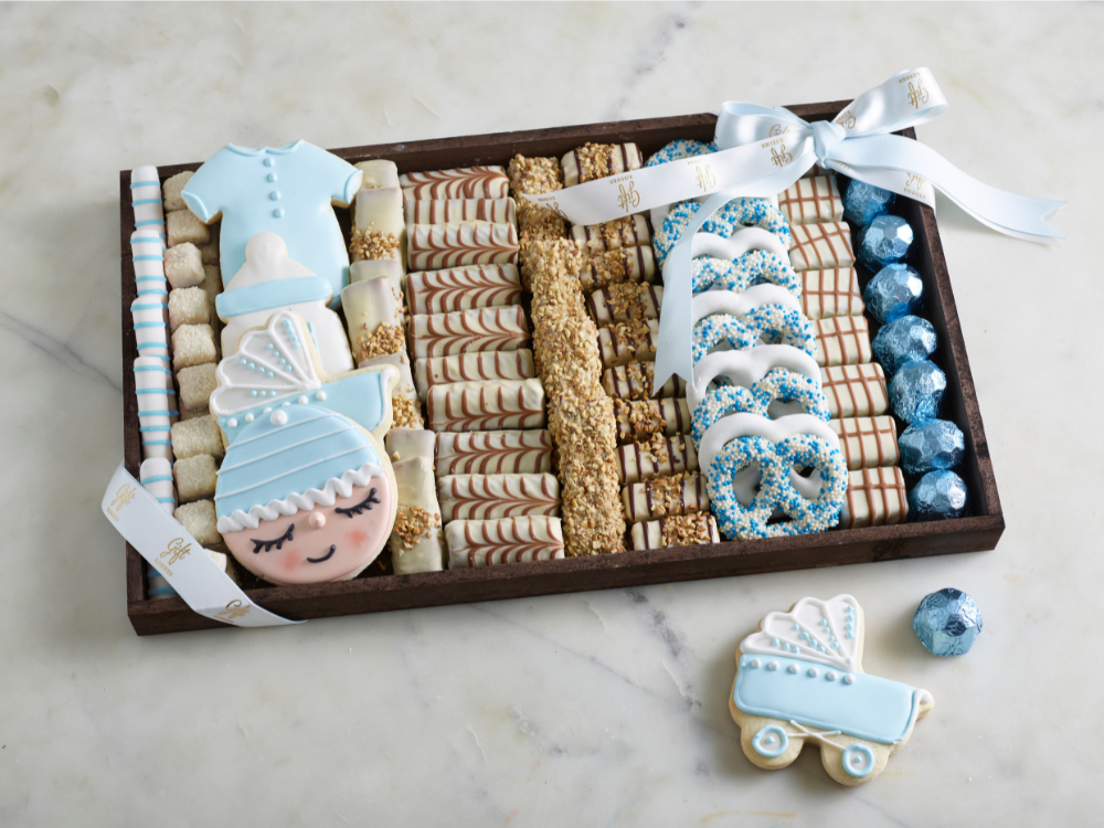 Deluxe Baby Boy Gift Tray by Gift Kosher