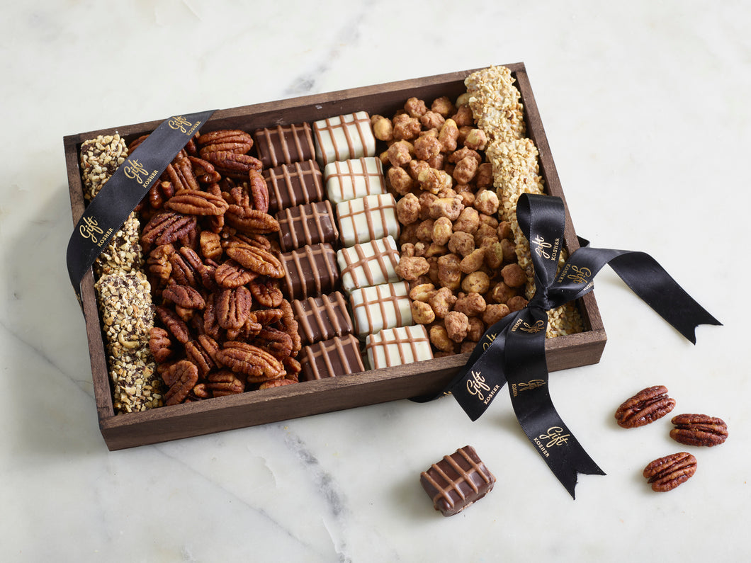 Favorite Chocolate Nut Gift Tray by Gift Kosher