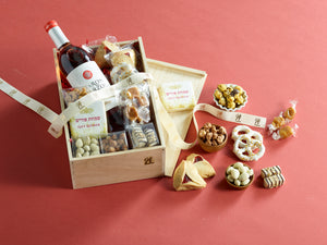 Lavish Purim Wine Crate by Gift Kosher