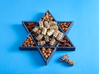 Star of David Chocolate & Nuts Gift Tray by Gift Kosher