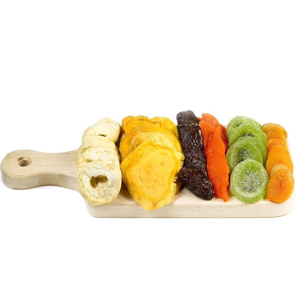 Wooden board with assorted dried fruits - Gift Kosher 