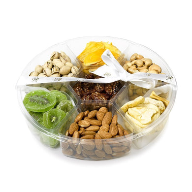 Large Tray filled with Dried Fruits, & Gourmet Nuts - Gift Kosher 