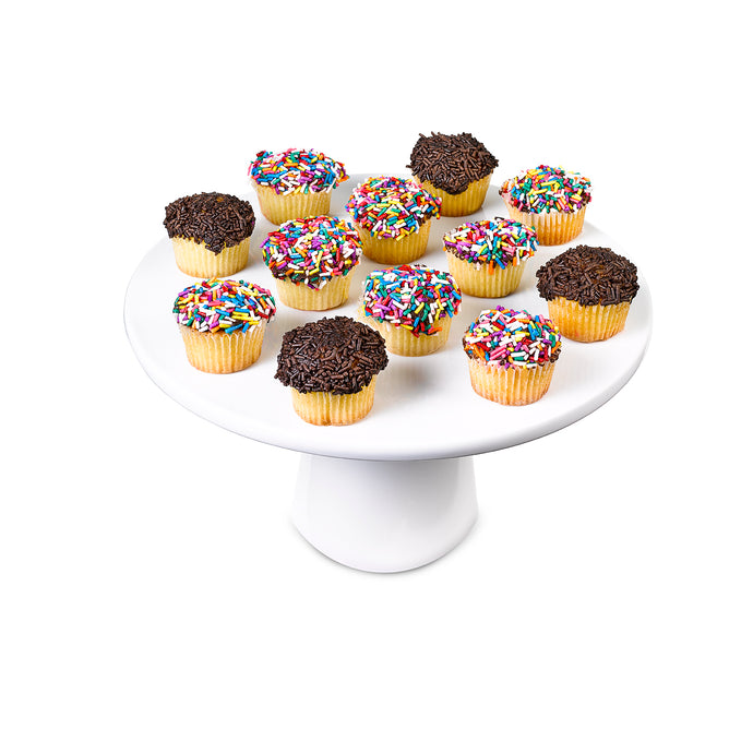 One Dozen Sprinkle Cupcakes 