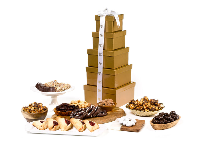 Ultimate Purim Gift Tower by Gift Kosher