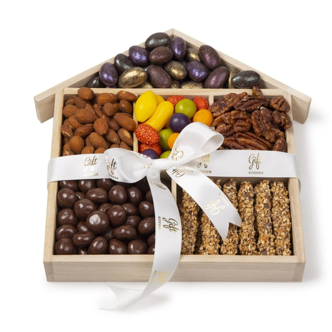 Chocolate & Nuts House Gift Tray by Gift Kosher