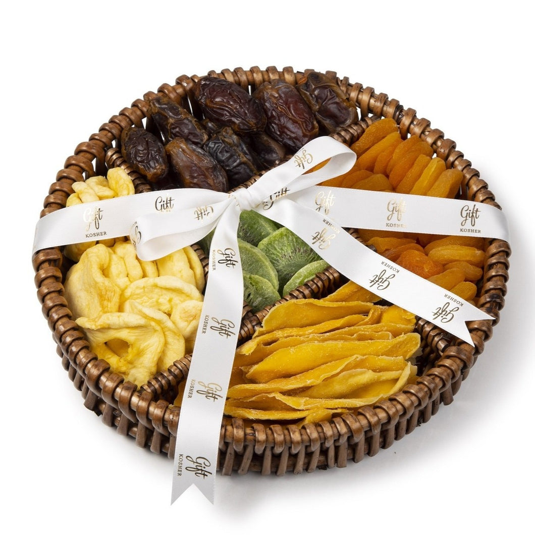 Dried Fruit Willow Platter by Gift Kosher 