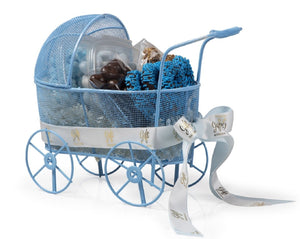 Baby Boy Carriage Gift Basket by Gift Kosher